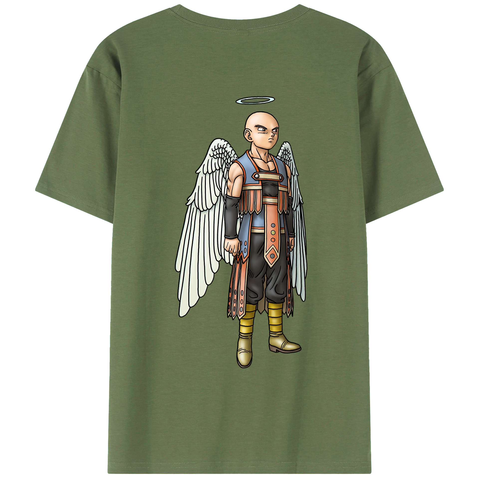 （画像用） ドラゴンクエスト Doragon Kuesuto Dragon Quest 綿100％ メンズ半袖Tシャツ（バックプリント） 通気性